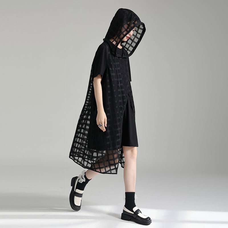hooded t shirt dress Toad & Co Fernscape Long Sleeve Hooded Dress - Dark Roast