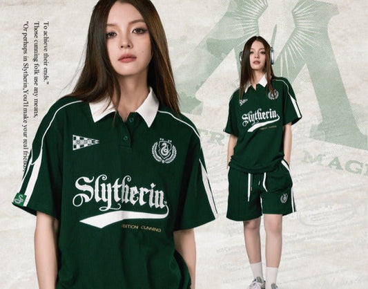 ハリー・ポッター 半袖ポロTシャツ ホグワーツ魔法学園 - grimoire