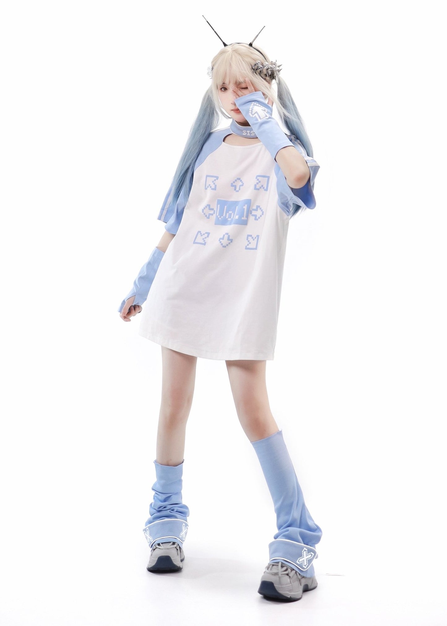 天使界隈 水色界隈 半袖Tシャツ マインシリーズ量産型 - grimoire