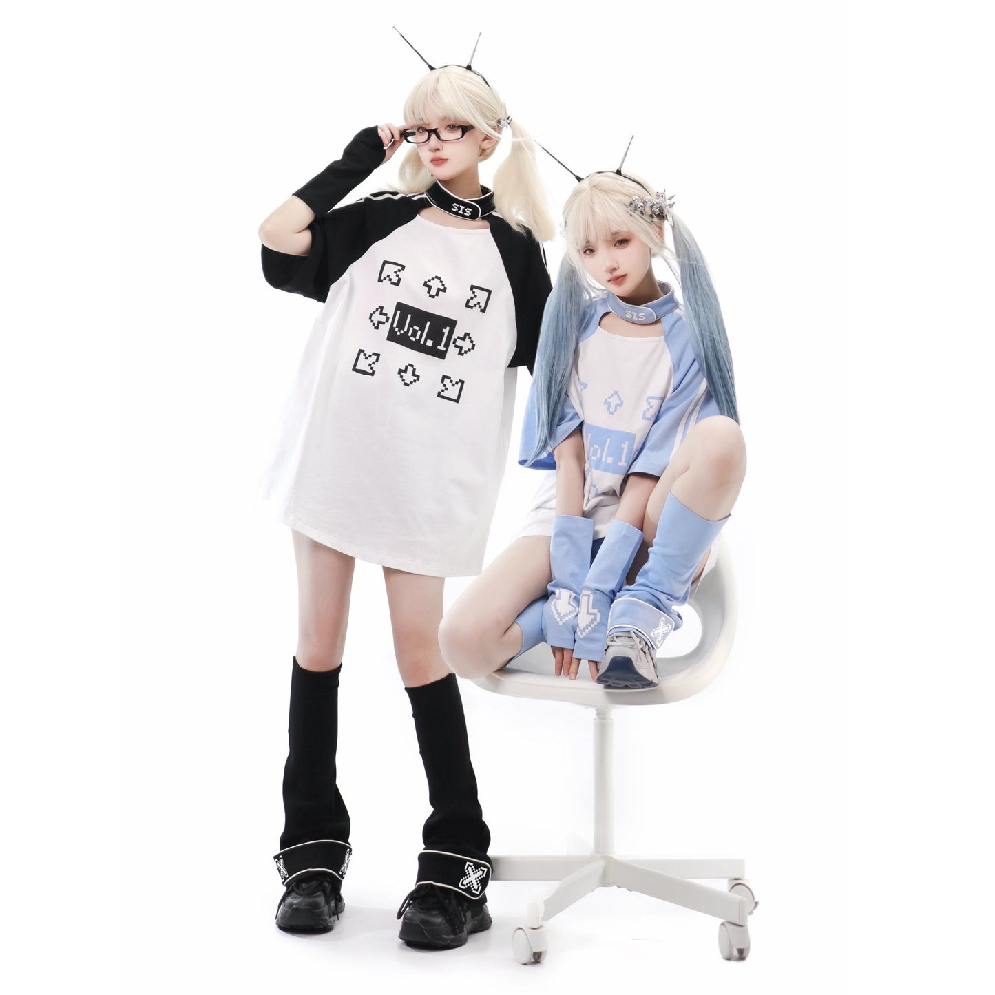 天使界隈 水色界隈 半袖Tシャツ マインシリーズ量産型 - grimoire