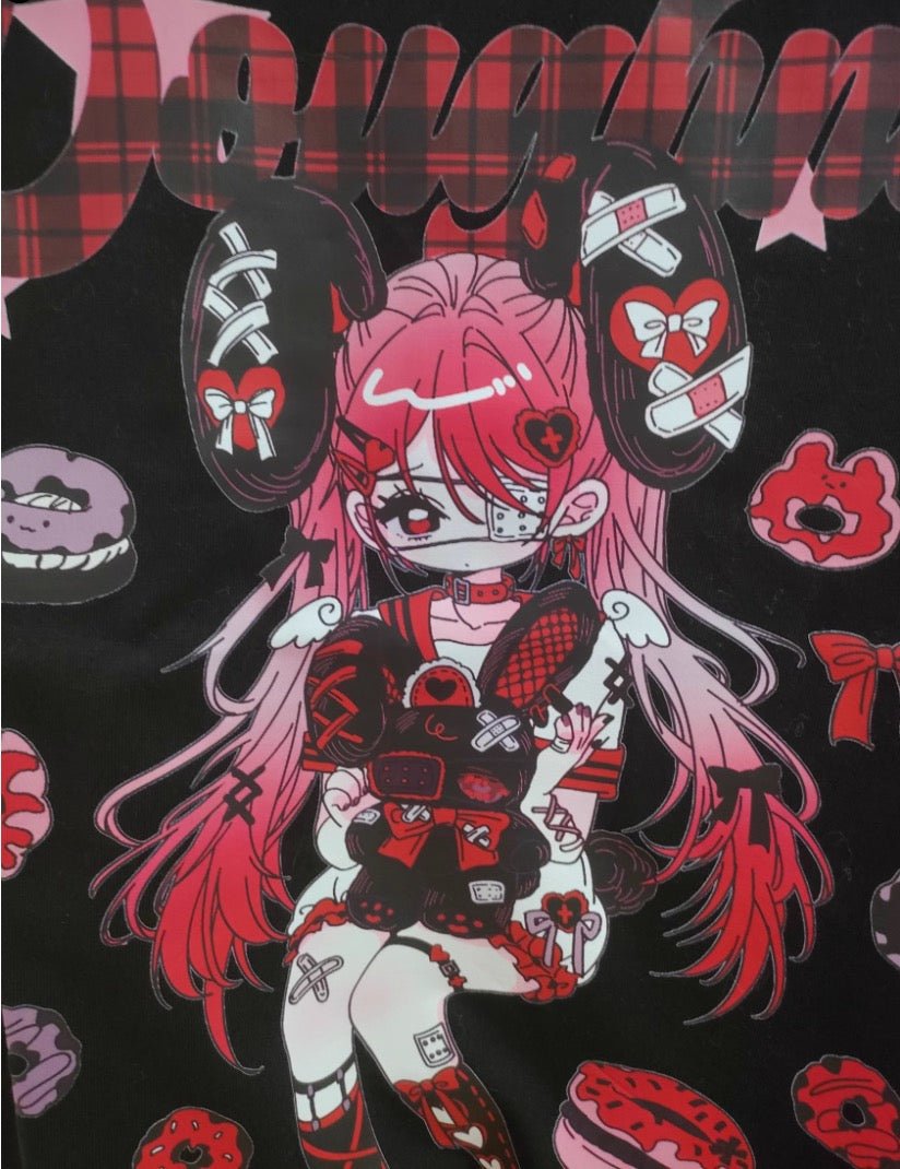 うさみみ地雷女子のプリント半袖Tシャツ - grimoire