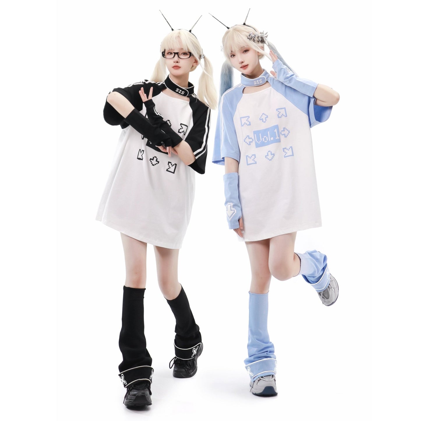 天使界隈 水色界隈 半袖Tシャツ マインシリーズ量産型 - grimoire
