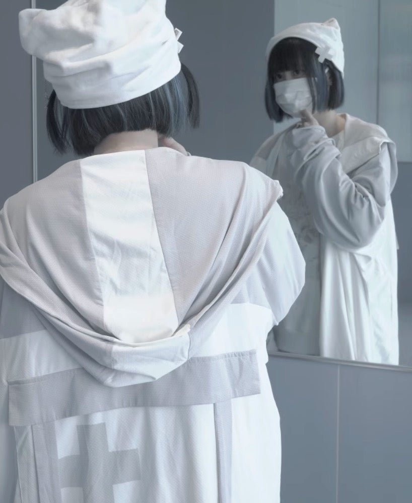 天使界隈 水色界隈 UV水色ジャージパーカー 桃色界隈 銀河と君 - grimoire