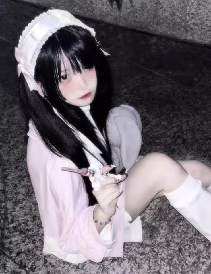 天使界隈 水色界隈 UV水色ジャージパーカー 桃色界隈 銀河と君 - grimoire