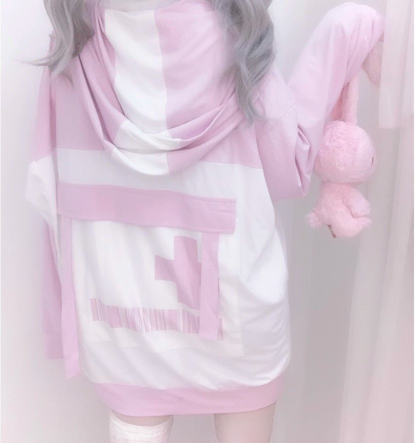 天使界隈 水色界隈 UV水色ジャージパーカー 桃色界隈 銀河と君 - grimoire