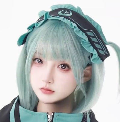 Y3K 堕天使界隈 オレンジとエメラルドグリーンの サブカルジャージセットアップ - grimoire