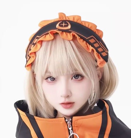 Y3K 堕天使界隈 オレンジとエメラルドグリーンの サブカルジャージセットアップ - grimoire