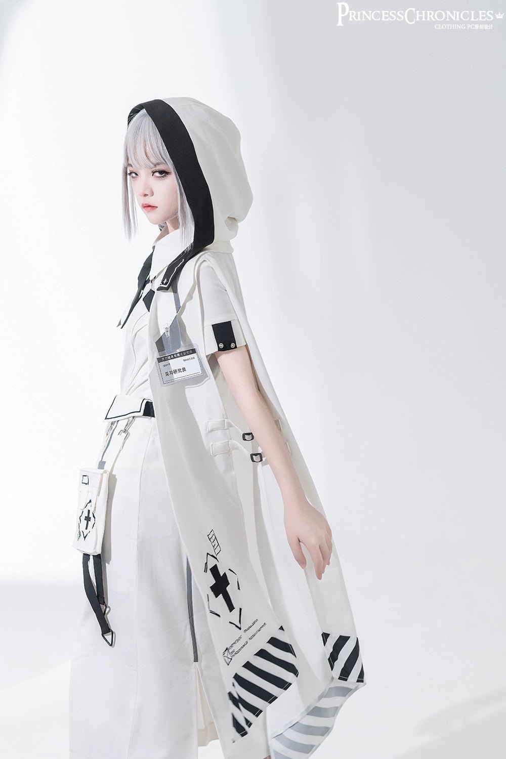 Y3K 異世界の薬学研究員 マントストライプスリットヘム ブラウス スカートセット 7月〜8月配送 - grimoire