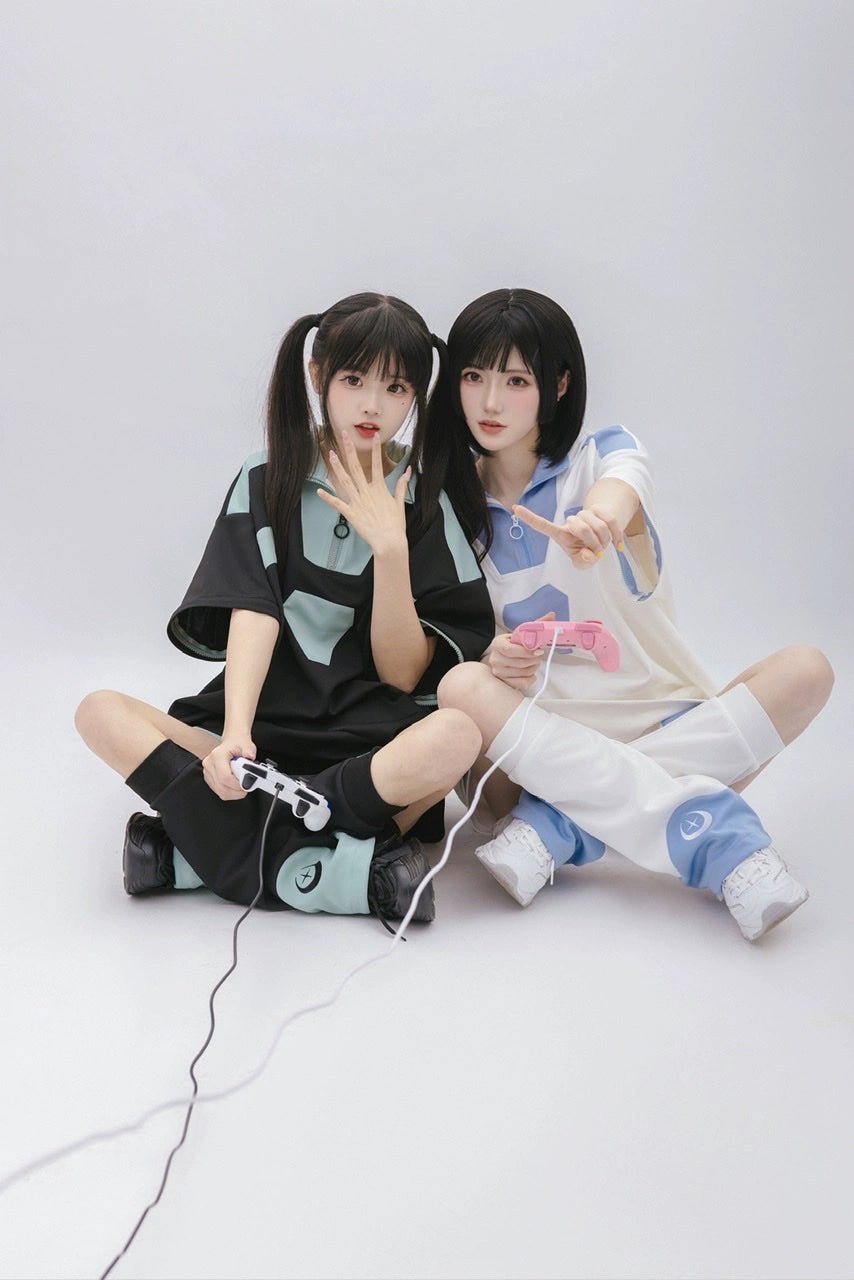 天使界隈 サブカル天使 アクアパーカー ハイネックハーフZIP 袖着脱2way - grimoire