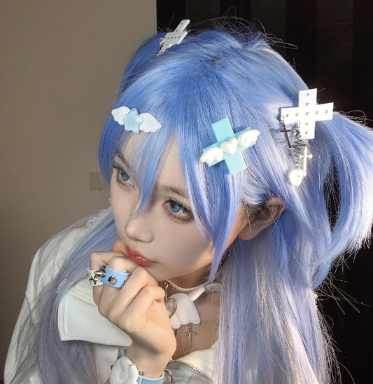 水色界隈　　天使界隈　女の子可愛い地雷系や個性的なZ世代向けのアクセサリー