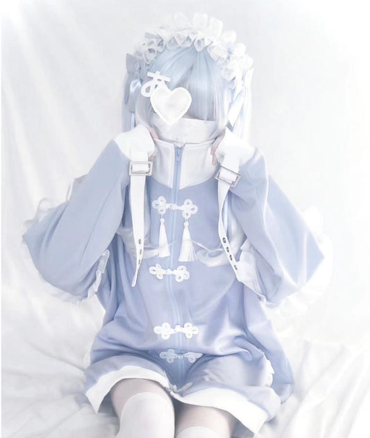 China Landmine Angel Neighborhood Light Blue Neighborhood 2WAY Jacket Short Sleeve Long Sleeve