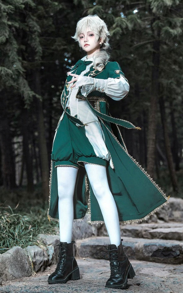 エメラルドの風をまとう皇子系ロリィタ｜クラシカルセットアップ