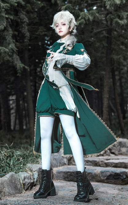 エメラルドの風をまとう皇子系ロリィタ｜クラシカルセットアップ