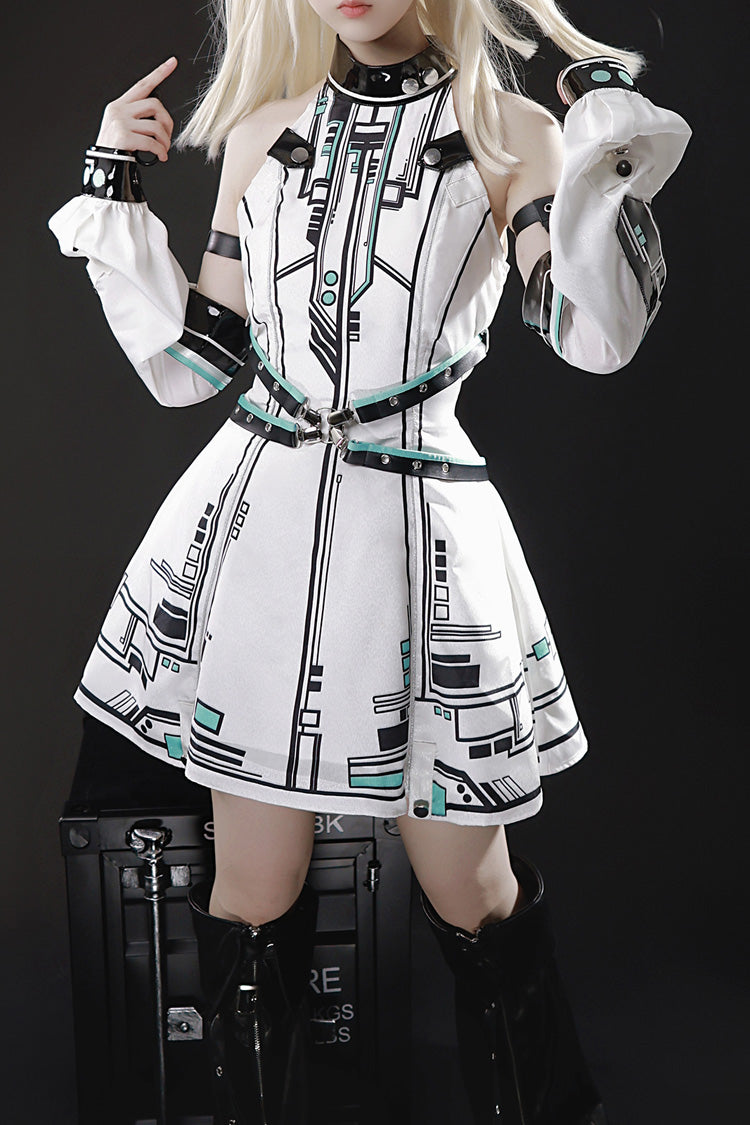 Y3K未来の戦乙女 – メカプリントロリィタセットアップ – 個性的