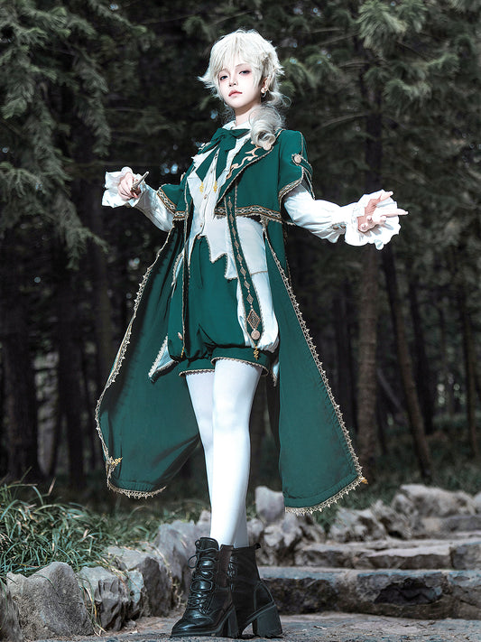 エメラルドの風をまとう皇子系ロリィタ｜クラシカルセットアップ