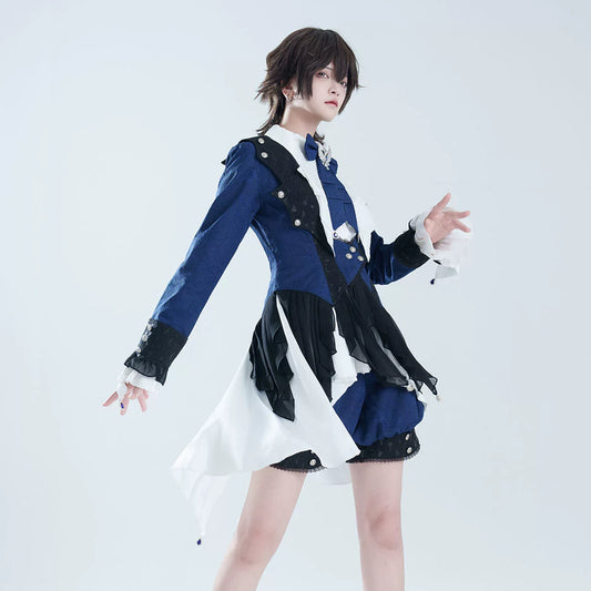 ★即納★ 蜘蛛の巣ジャガードの皇子系ロリィタセットアップ フリルヘムライン