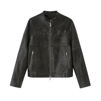 diddi moda ribbon retro leather jacket riders – 個性的な diddi moda ribbon retro leather jacket riders – 個性的な