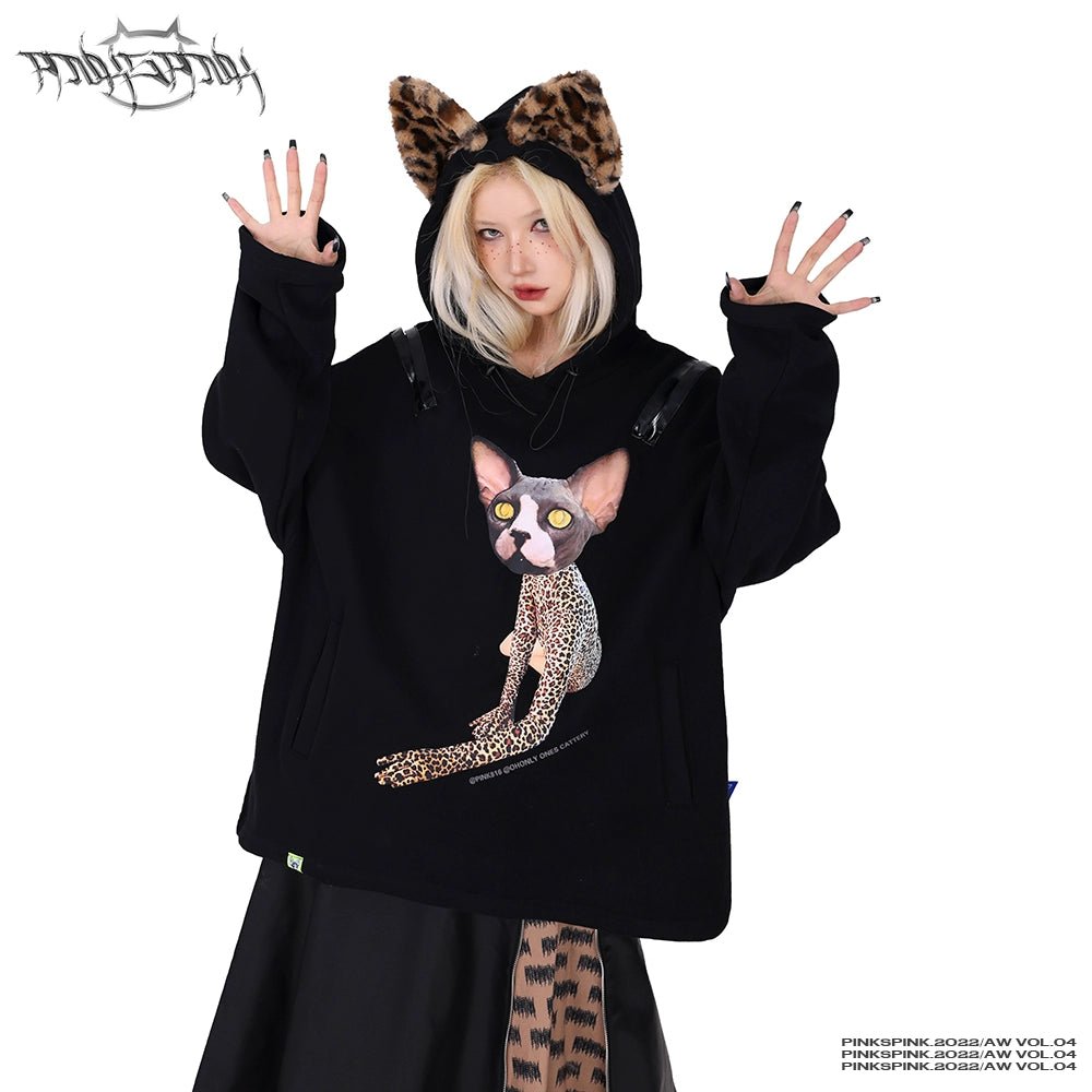 限定値下げ希少・未使用toga fakefur scarfヒョウ柄 スフィンクス ヒョウ柄ネコ耳フードスウェット – 個性的な
