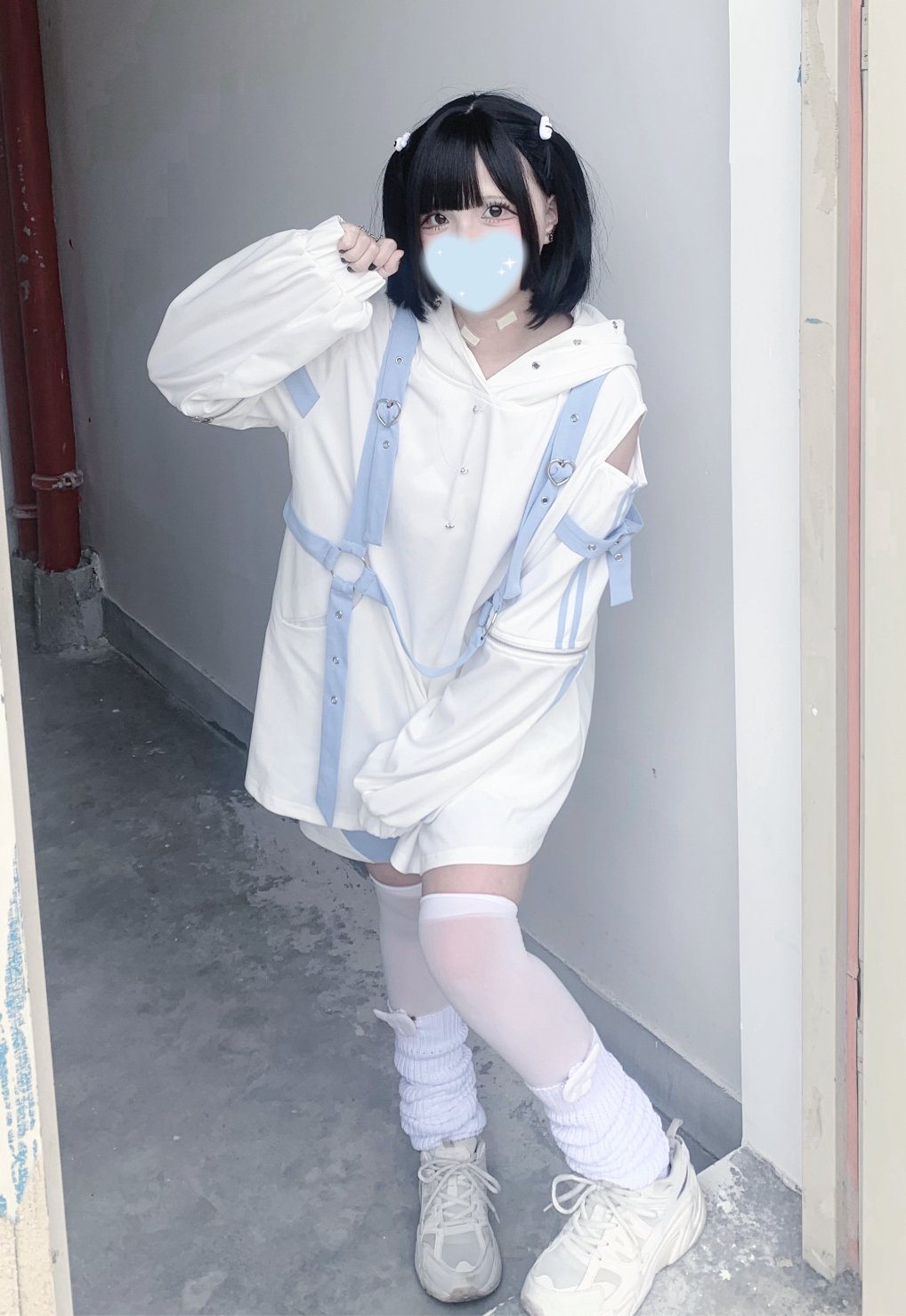 Innocent Koneko, Nekomimi Oversize Parka Light Blue Neighborhood Angel  Neighborhood Subculture