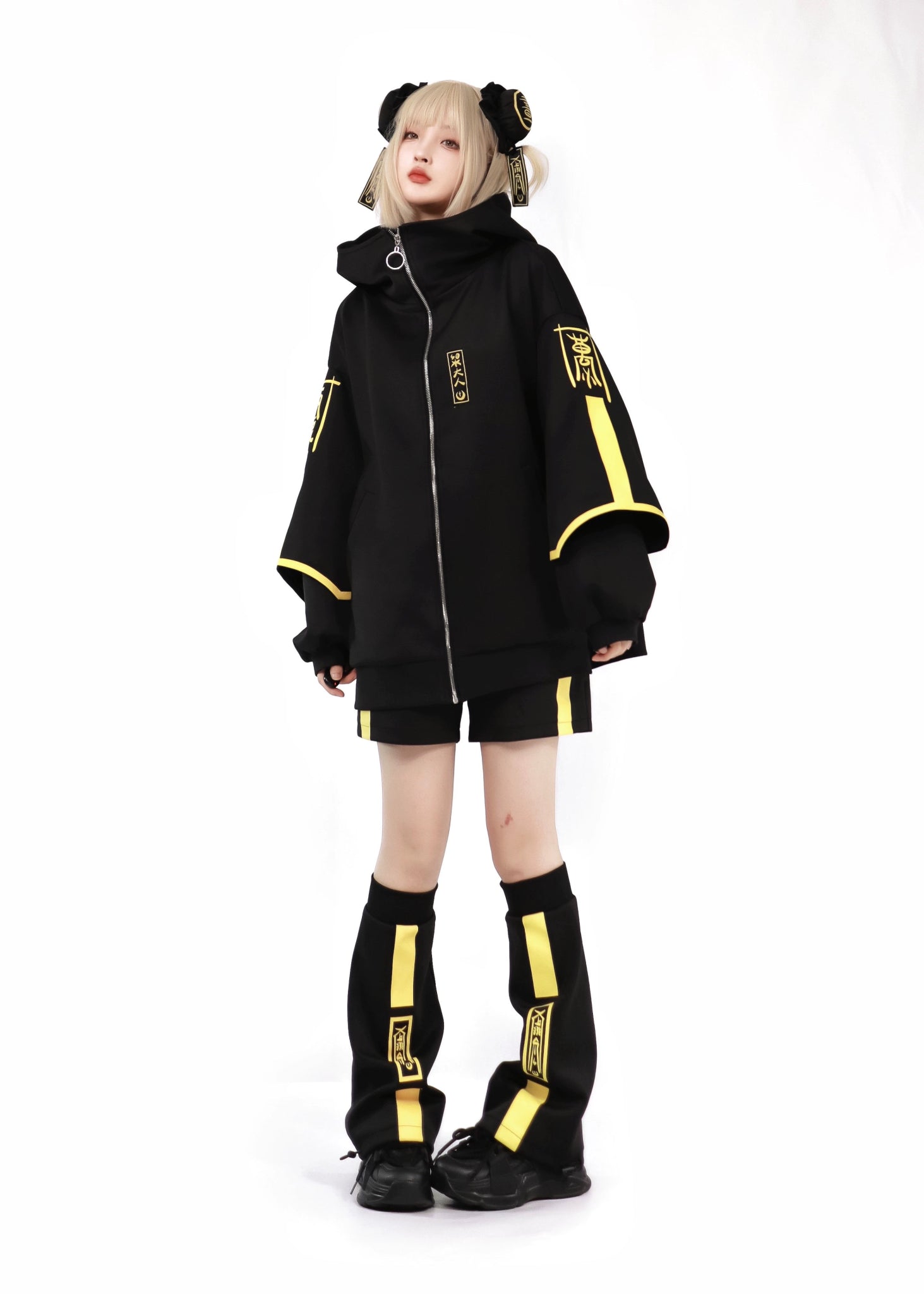 Thunder Angel Neighborhood Luminous Jersey Hoodie Cyberpunk