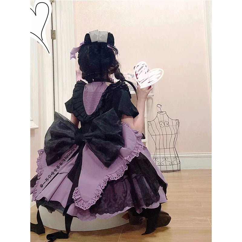 Magical Girl Big Bag Big Ribbon Tiered Dress – grimoire