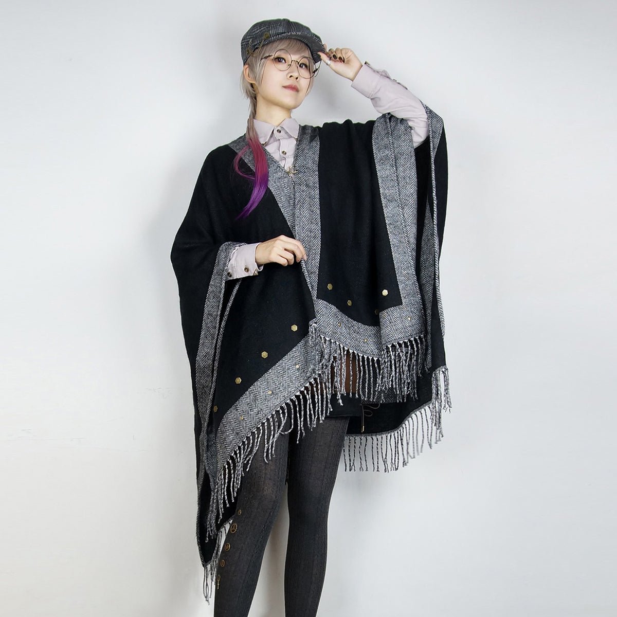 鉤レア↑ スチームパンクでゴシックな連打フックボタンのフローラル柄ジャケット ロリータファッション steampunk チョーカー スチームパンク