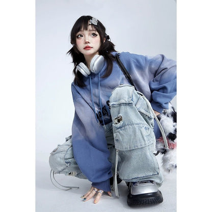 y2k grunge ✧ 平成 グランジ デニムジップパーカー 森ガール Y2K y2k grunge ✧ 平成 グランジ デニムジップパーカー 森ガール Y2K