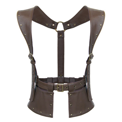 [steampunk] Steampunk corset vest with salopette
