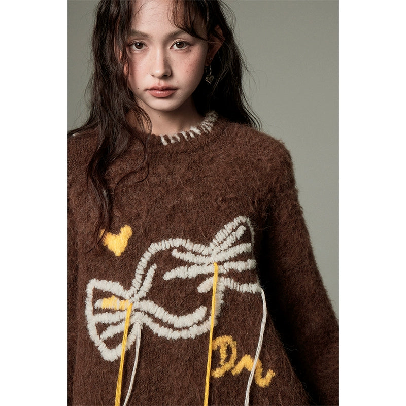 キャンディー刺繍　オーバーサイズセーター